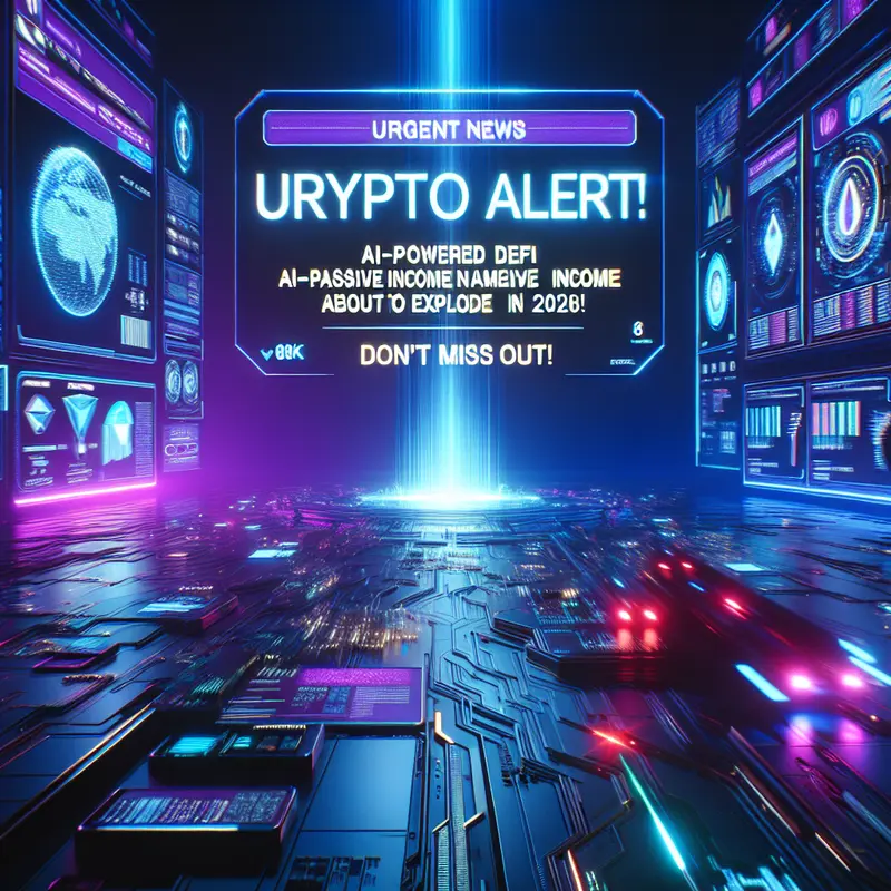 ⚠️ Urgent Crypto Alert: AI-Powered DeFi Passive Income About to EXPLODE in 2026! (Don't Miss Out!) ⚠️