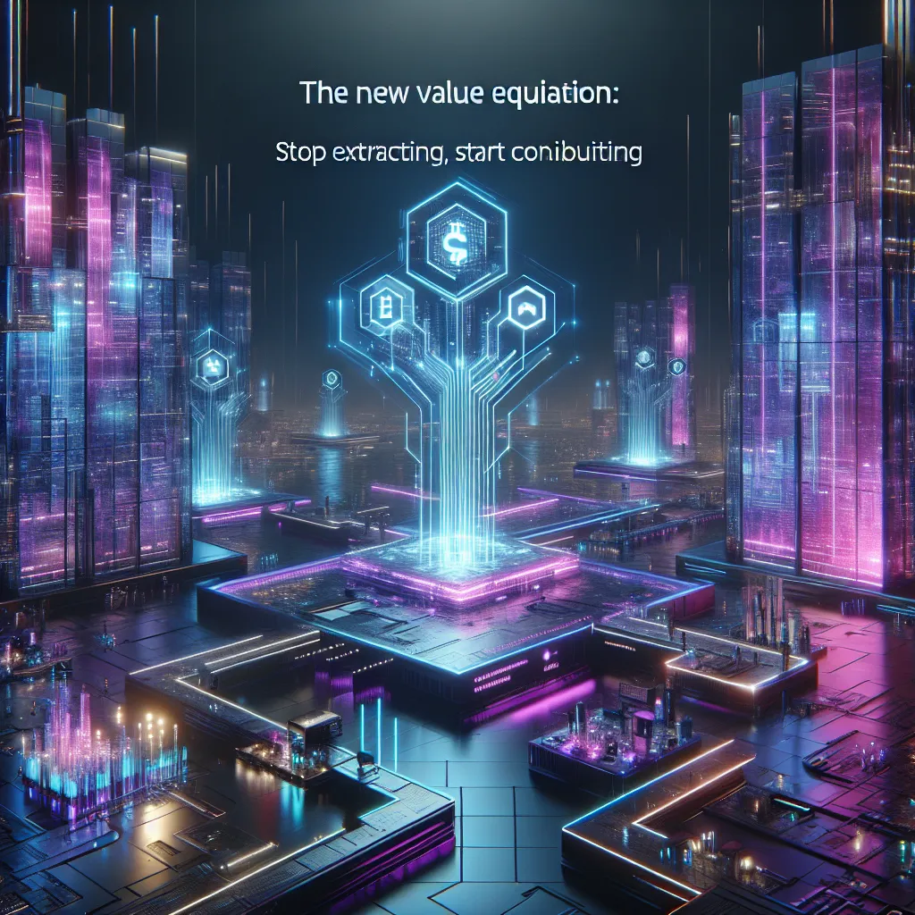 The New Value Equation: Stop Extracting, Start Contributing
