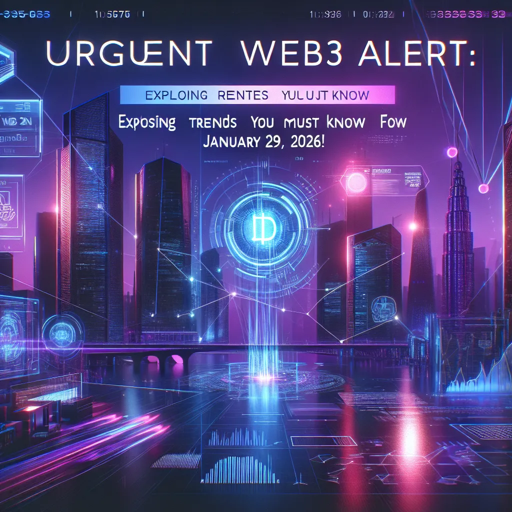Urgent Web3 Alert: Exploding Trends You MUST Know for January 29, 2026!